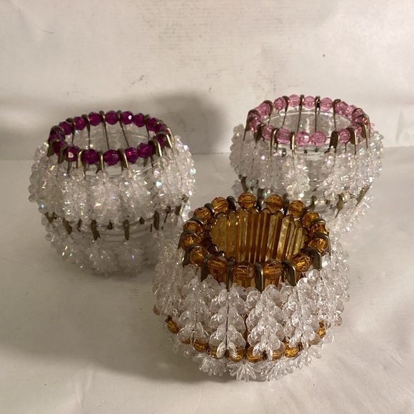 Set of 3 safety pin votive holders - Picture 4 of 5